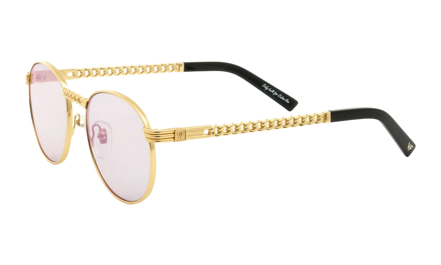 Miami Vice Cuban Link Edition 24KT "Yellow Gold / Reverse Dogman Green Multi Flash" CLMV2 0003 16C8