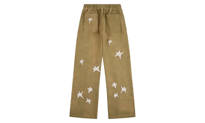 Patchwork Washed Sweatpant "Green" KS003