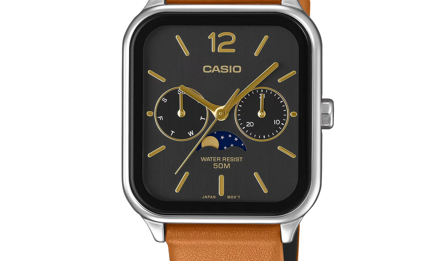 Casio Standard "Brown Leather Band" MTPM305LC 1A