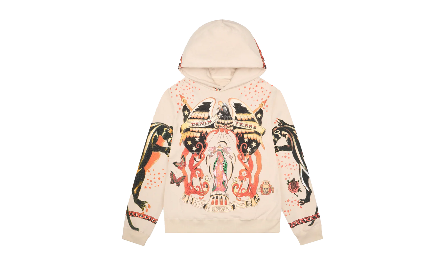 Tattoo Pullover Hoodie "Cream" DT579