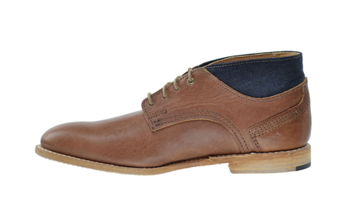 Coulter Denim Leather Chukka Boots "Brown Vintage / Denim" TB09533B230
