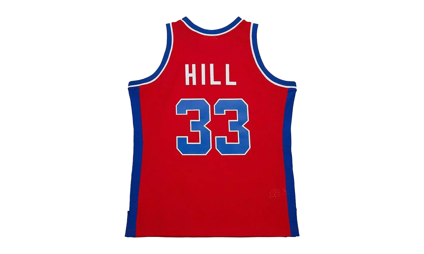 NBA Grant Hill Dark Jersey "1994 Detroit Pistons - Red" JY8722 DPIRED1