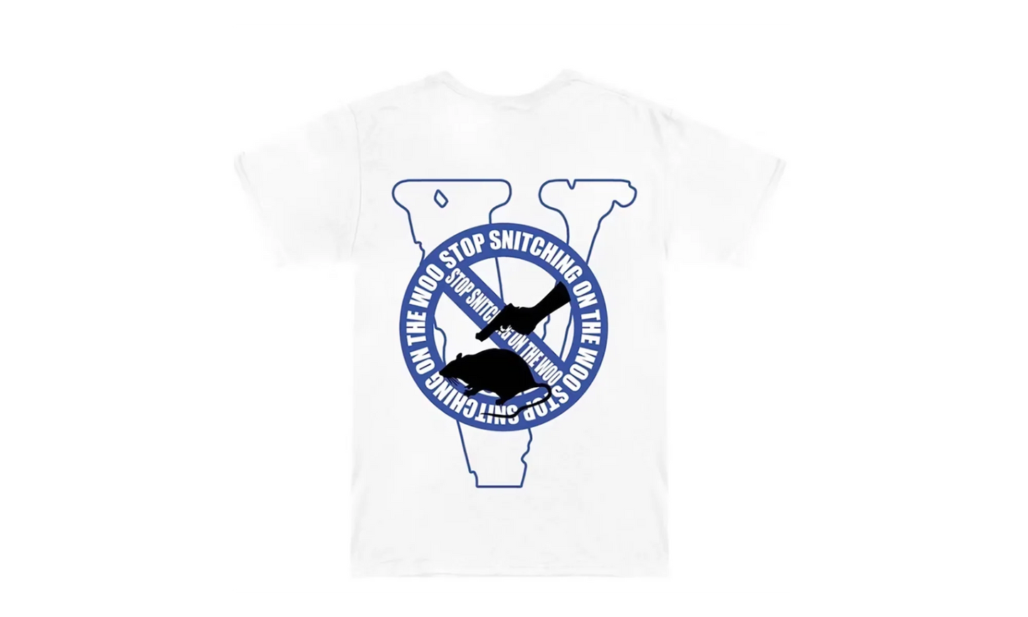Stop Snitching SS Tee "Pop Smoke - White" Y9JHH6S4P