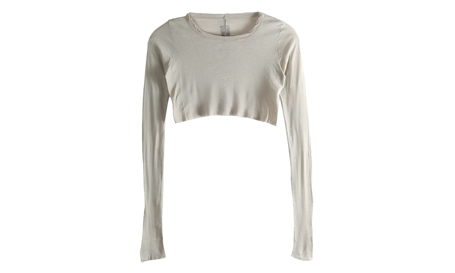 Long Sleeve Crop T-Shirt WMNS "Pearl" RP01F6220 MR 08