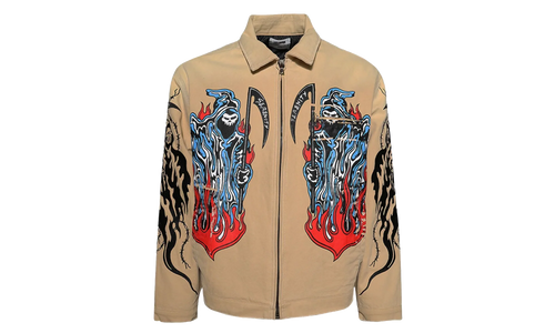 Painted Reaper Logo Carhartt Jacket "Tan / Multi" SS253014B0151059