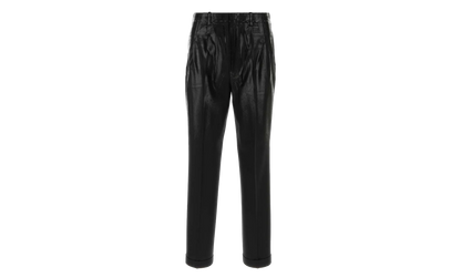 Coated Pleated Trousers "Black" S50KA0702M35745900
