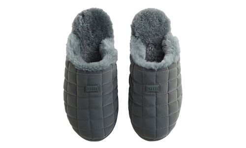 Kithmas Puffed Logo Slippers "Machine Grey" KITH223