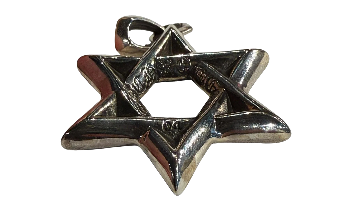 Large Star of David Pendant "Silver" CHRM1040