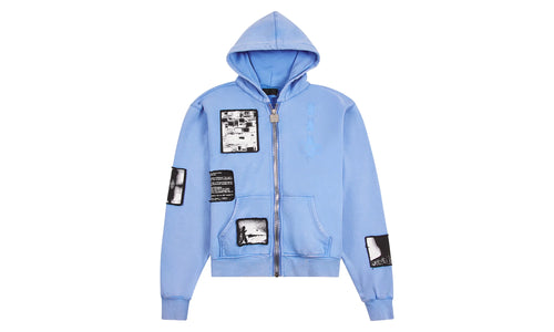 Zev Digital Patch Hoodie "Blue" MDGDK909 BLUE