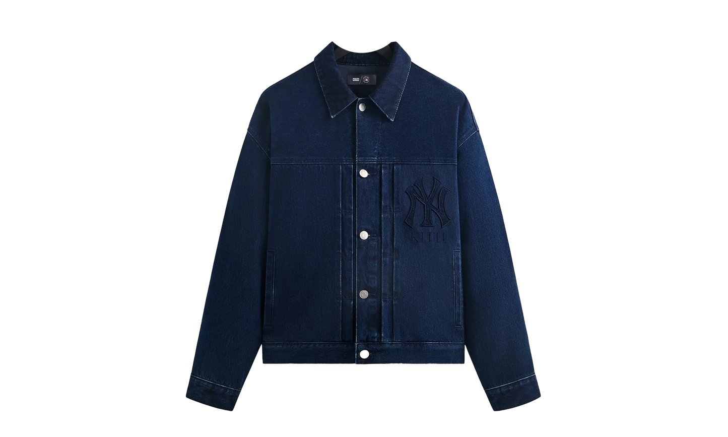 New York Yankees Jay Indigo Denim Jacket "Mid Indigo" khm011101 452