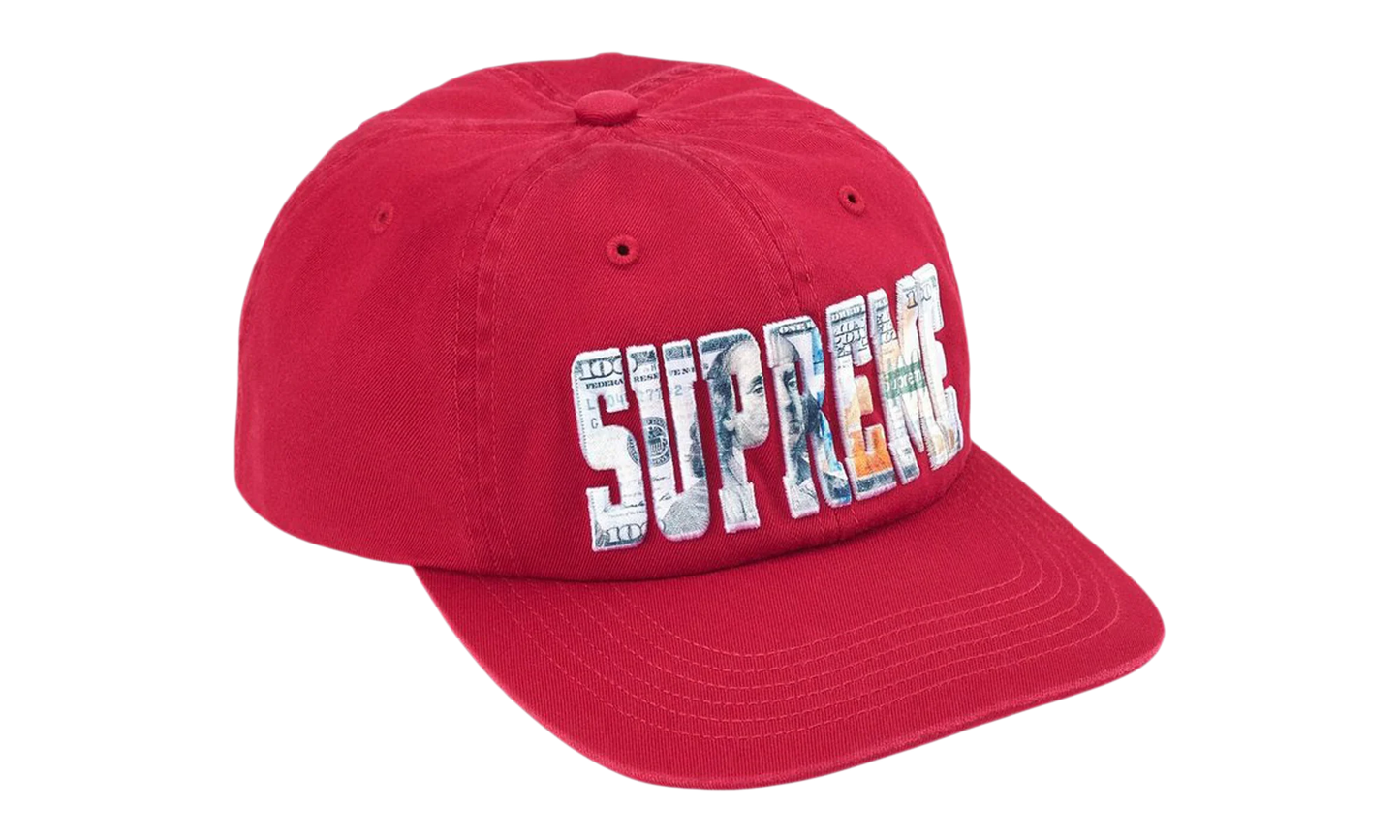 Embroidered Money Logo 6 Panel Hat "SS26 - Red" SU27430