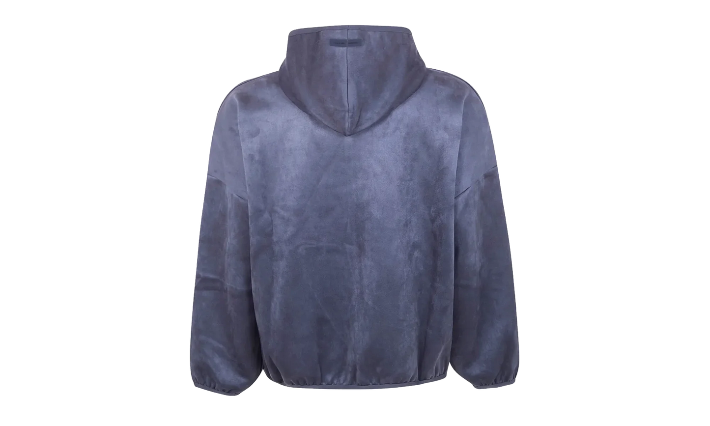Suede Fleece Modern Hoodie "Iron Grey" 192HO256942F