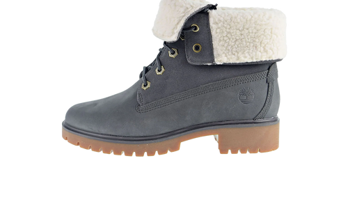 Jayne WP Fleece Fold Down Boot WMNS "Dark Grey Nubuck" TB0A1SGI