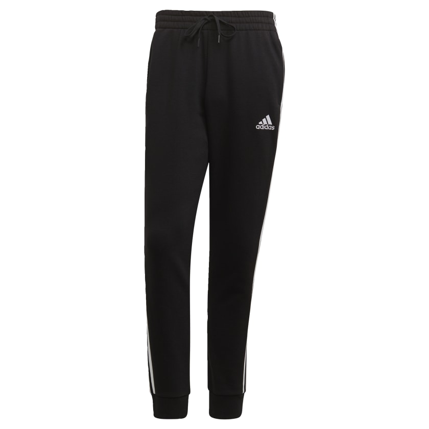 Men's adidas Essentials French Terry Tapered-Cuff 3-Stripes Pants