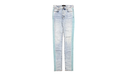 Flocked Track Jeans "Vintage Light Indigo Teal" AFTJVLI