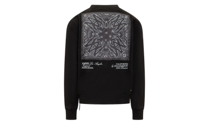 MA Bandana Silk Applique Logo Crewneck Sweatshirt "Black" AMJYCW1041
