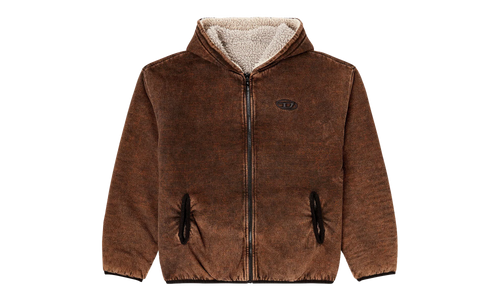 Reversible Hooded Zip Up Jacket "Brown" A199610BMCB9XXA