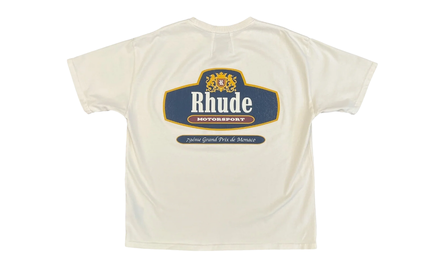 Racing Crest T-Shirt "Vintage White/ Navy" RHSS26TT04012 WHT