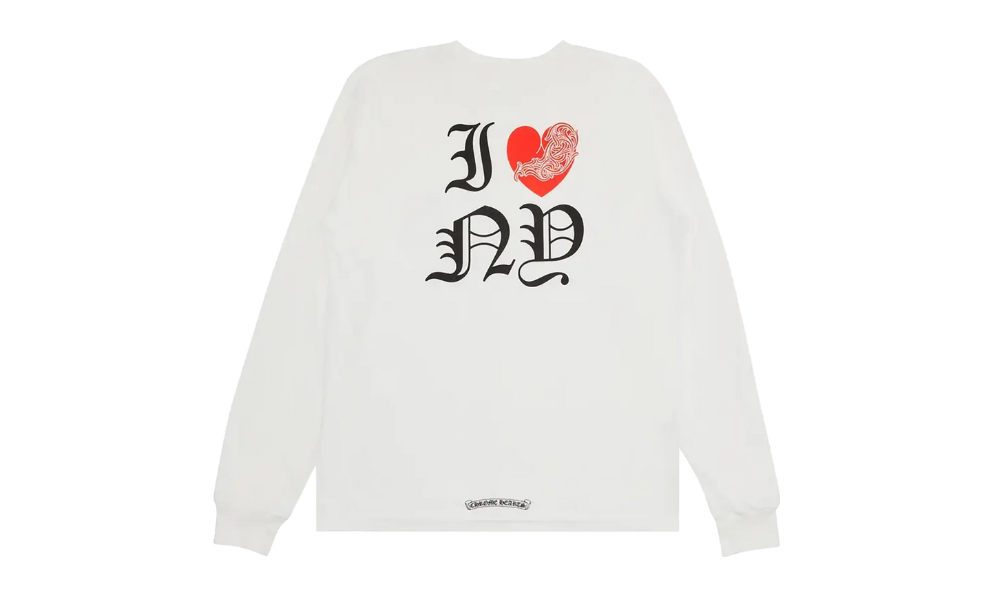 I Love NY Longsleeve T-Shirt "White" CHRM0009