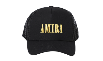 Core Logo Trucker Hat "Black / Yellow" XMAH001 011 BLAC