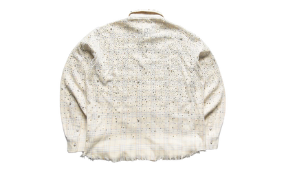 Pearl And Diamond Button-Down Shirt "Beige" BC25SSLS01 BEIG