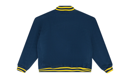 OVERSIZED LOGO TERRY VARSITY JACKET "Navy" RHD-MOTW-0005
