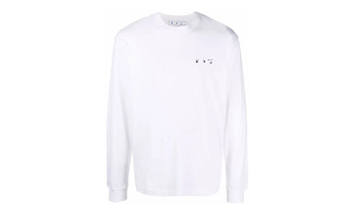 Caravaggio Paint Skate Long-Sleeve Tee "White / Black" OMAB064C99JER0050110