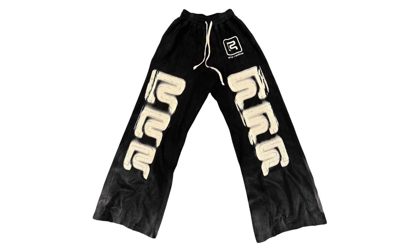 R Logo Faster Flight Sweatpants "Mechanic Black" RLFF PA00 MECH