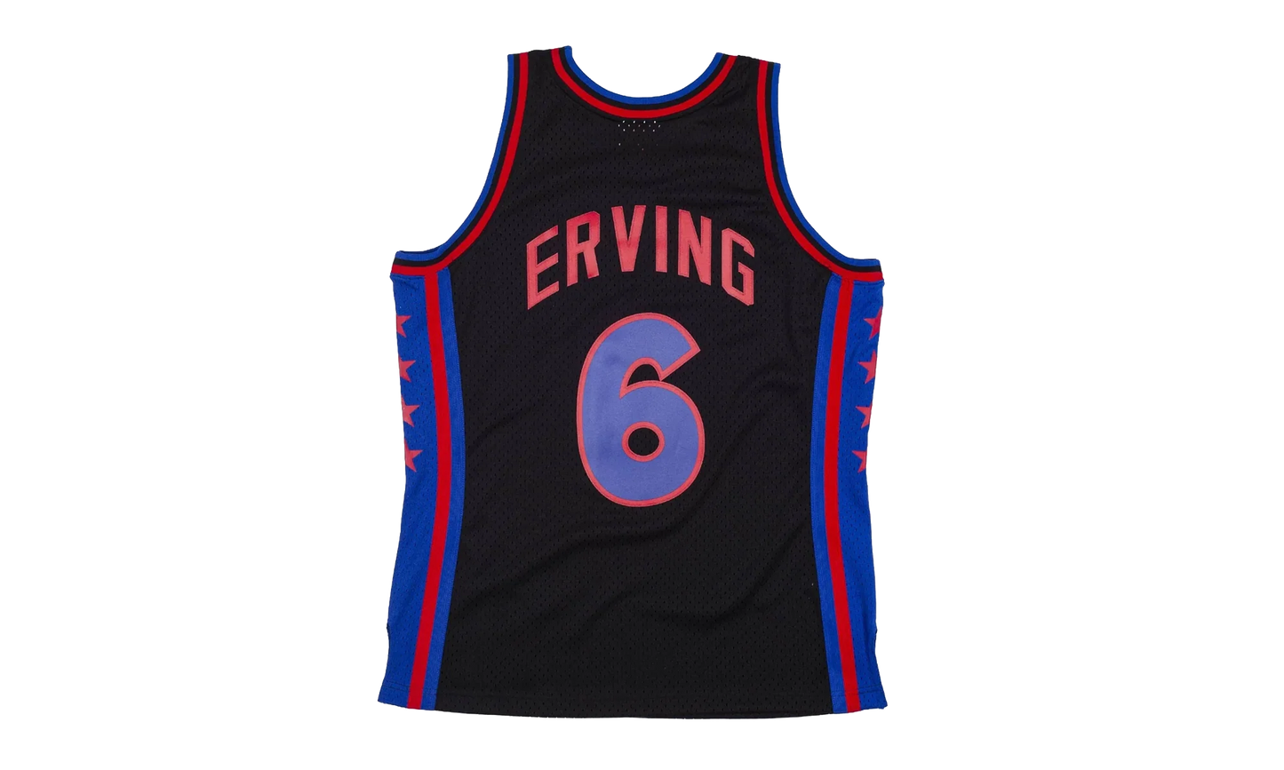 NBA Julius Erving Reload Swingman Jersey "1976 Philadelphia 76ers - Black" SMJYCP19300 P76BLCK76JER