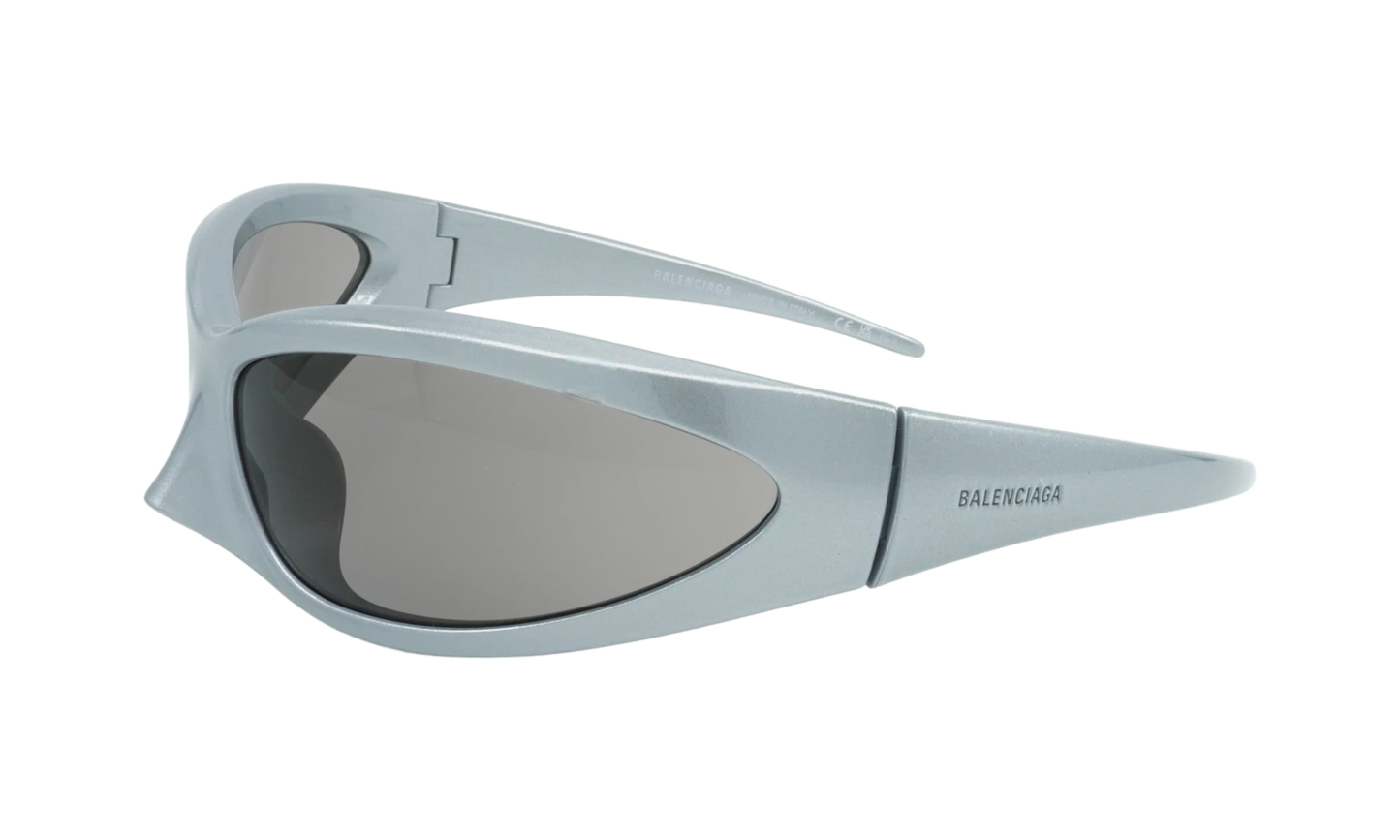 Geometric Frame Sunglasses "Silver / Silver" BB0251S 005