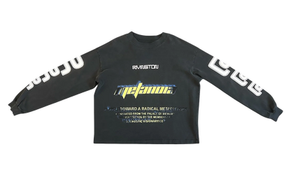 Radical Paper Garden Long-Sleeve Tee "Faded Black" RDCL LS06 FBLK