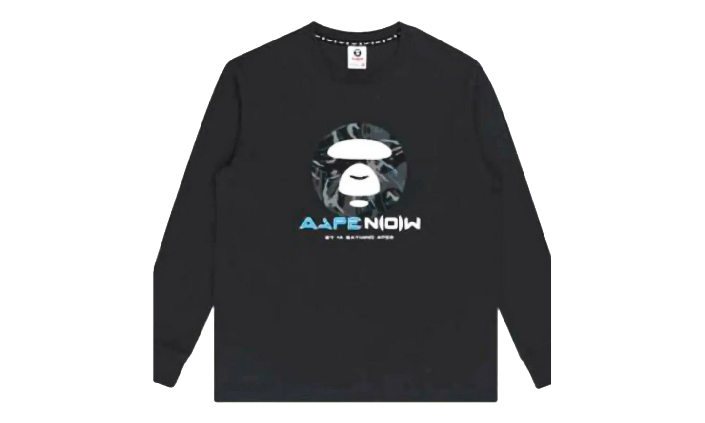 AAPE AAPENOW Long Sleeve Sweatshirt "Black" JXBJB6DZK