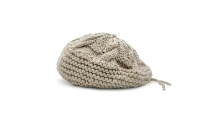 cashmere cross button beret "Bone" CHRM0661