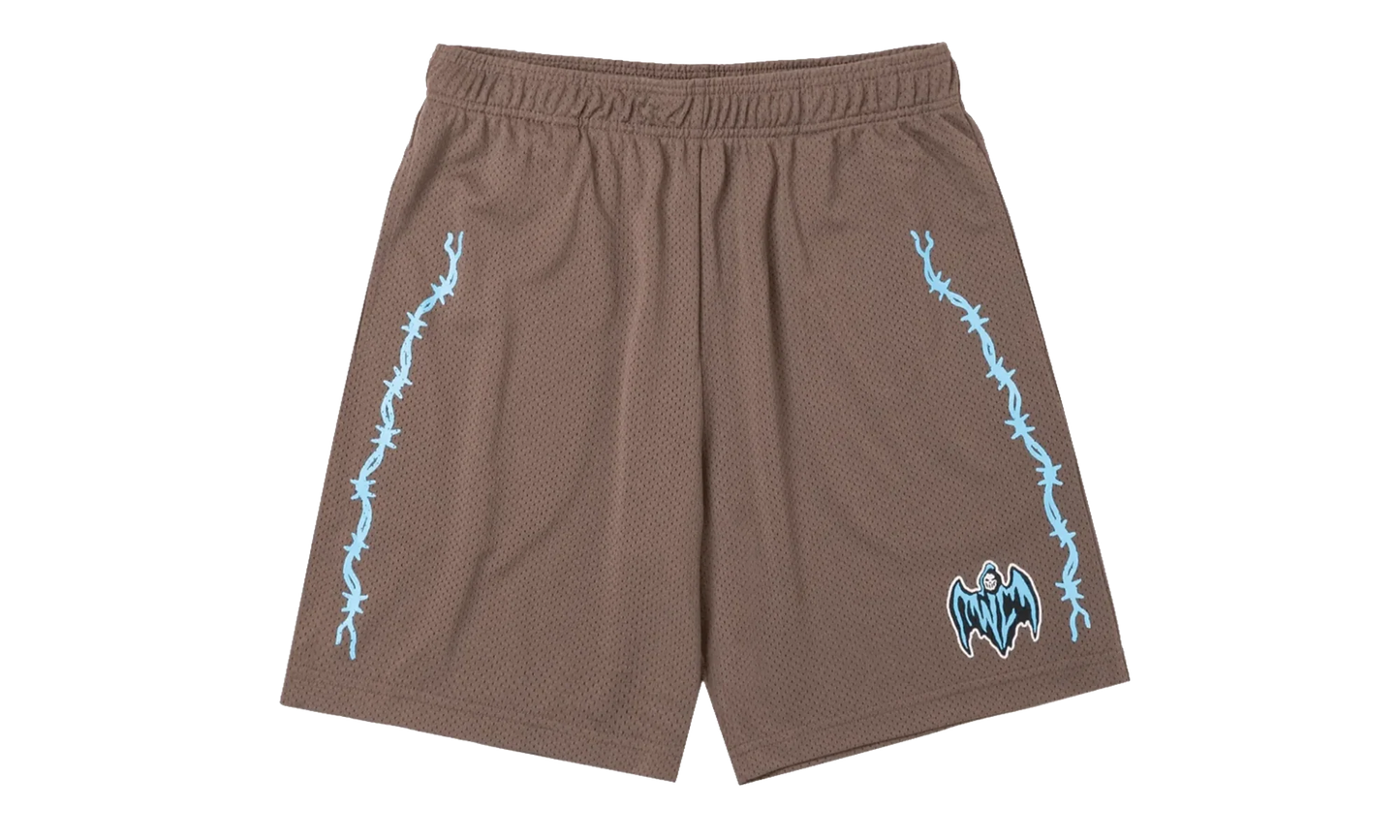 Bat Reaper Mesh Shorts "Brown" WLBRMSBLBLU