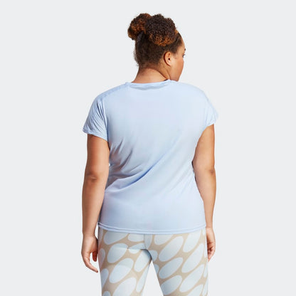 Women's adidas AEROREADY Train Essentials Minimal Branding V-Neck Tee (Plus Size)