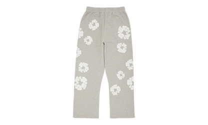 Cotton Wreath Open Hem Sweatpants "Grey" DT415