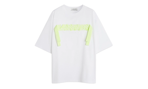 EMBROIDERED COTTON T-SHIRT "White" RM TS0017 J198 P23 01