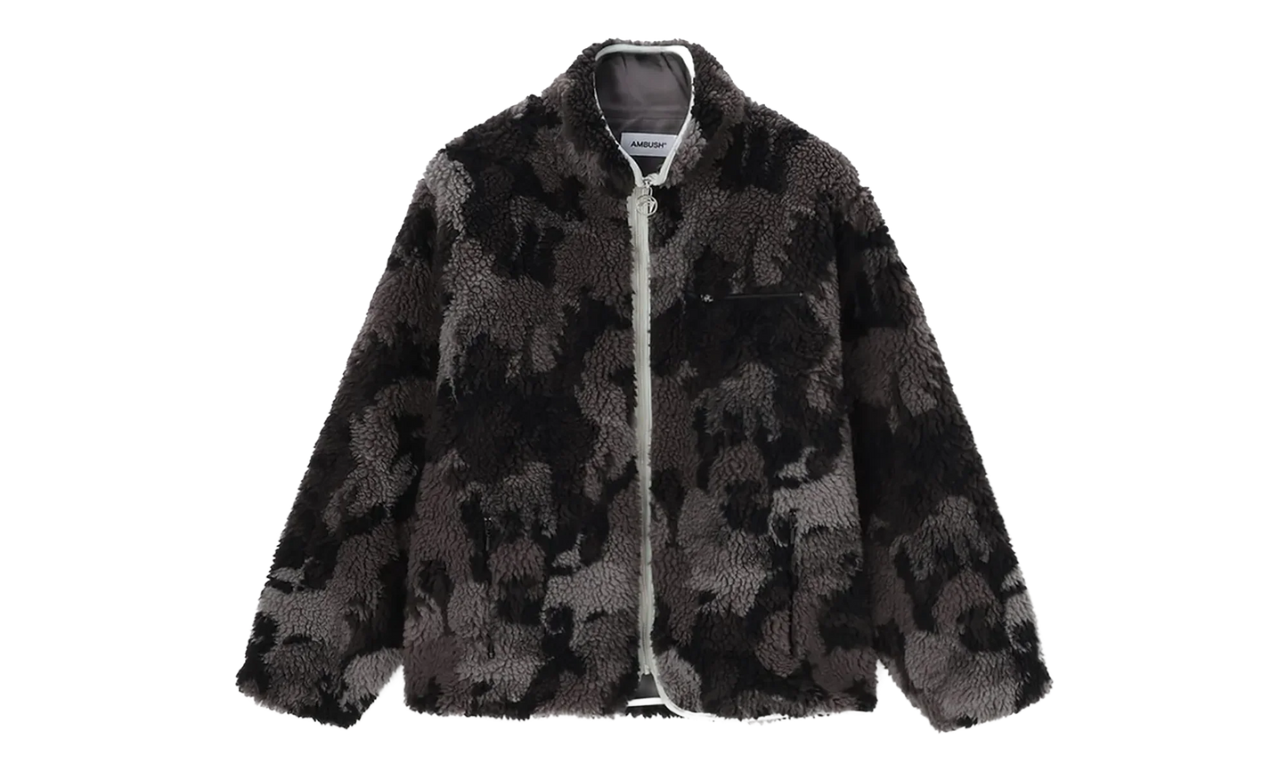 Camouflage Boa Jacket "Grey" 12115651 GREY