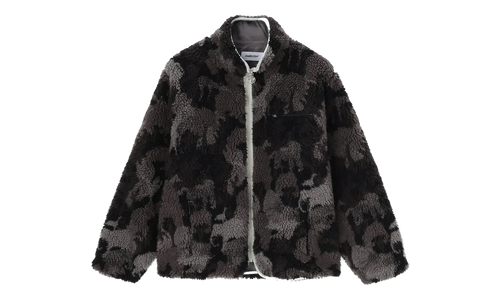 Camouflage Boa Jacket "Grey" 12115651 GREY
