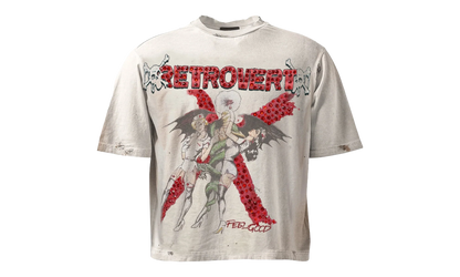 Red Nurse Rhinestone Tee "White" RET021