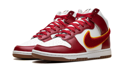 Dunk High "Chenille Swoosh White Gym Red" DR8805 101
