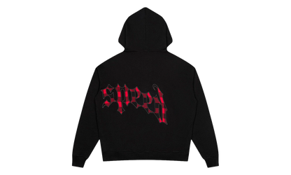 OG Logo Hoodie "Black Red Plaid" GS097