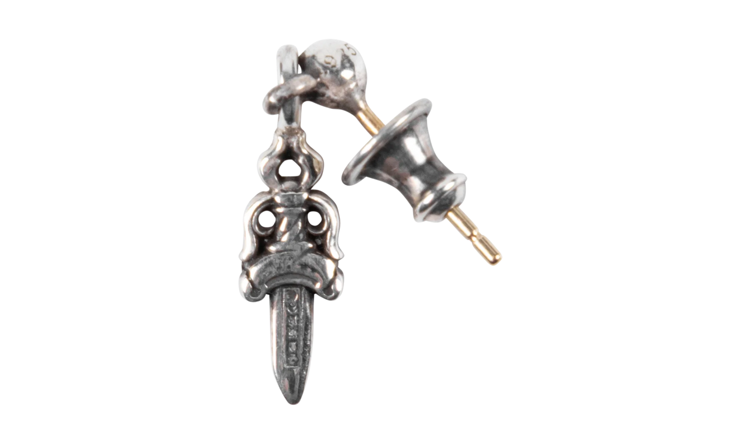 Drop Stack Dagger Earring Silver "Red" CHRM0901