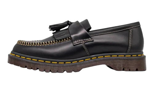 Adrian Orleans Leather Tassel Loafers "Black" 42849001