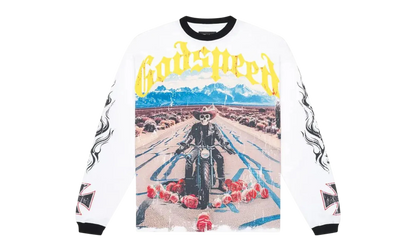 Long Lonely Road Long Sleeve T-shirt "White/Black" 5VWIGC1U