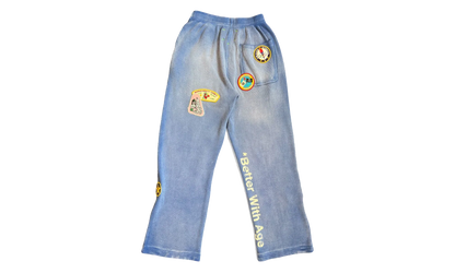 Gentlemen'S Waffle Sweatpants "Blue" BWA88