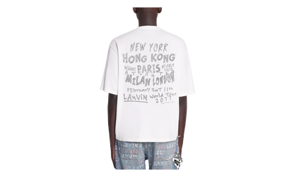 PRINTED COTTON TEE "White" RU TS0026 J117 P24 074