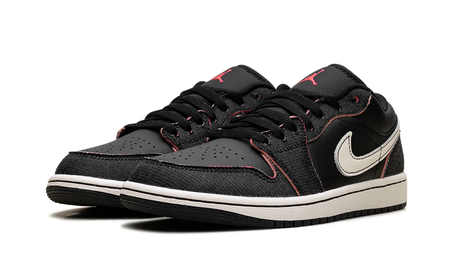Air Jordan 1 Low SE "Black/Black/Racer Pink/Pale Ivory" IR0842 010