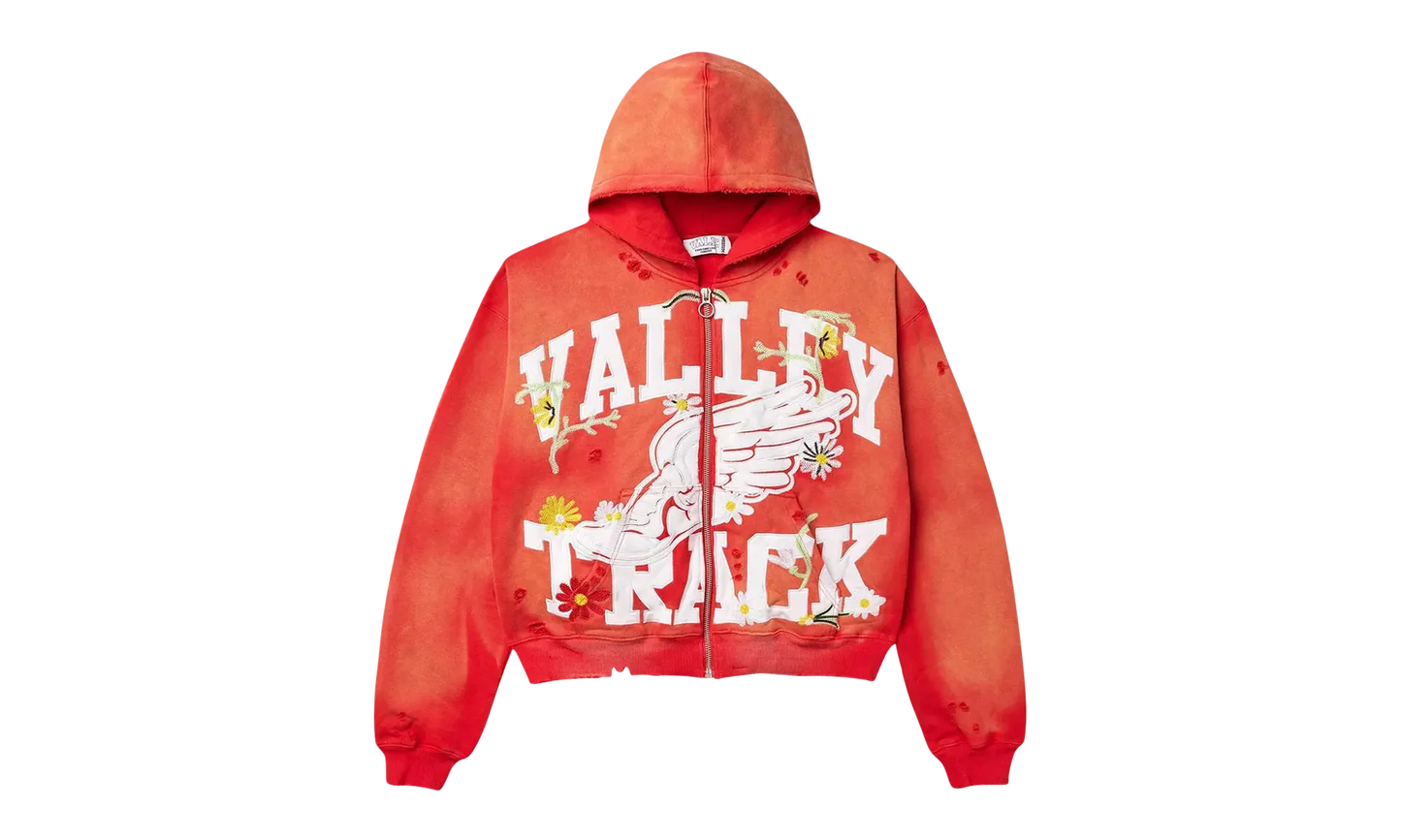 Garden Zip Up Hoodie "Red" UOOHT1N6