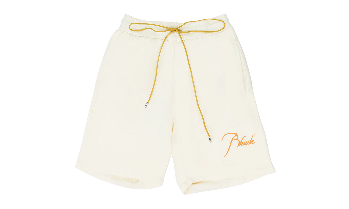 Script Logo Terry Sweatshorts "White" RHD MBTM 0161